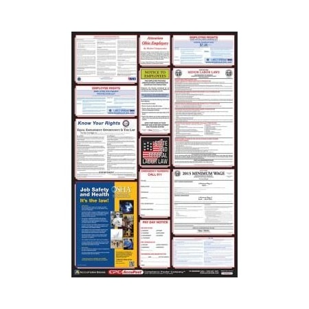 Accuform OSHA SAFETY POSTER COMBO STATE, PPG300OH PPG300OH